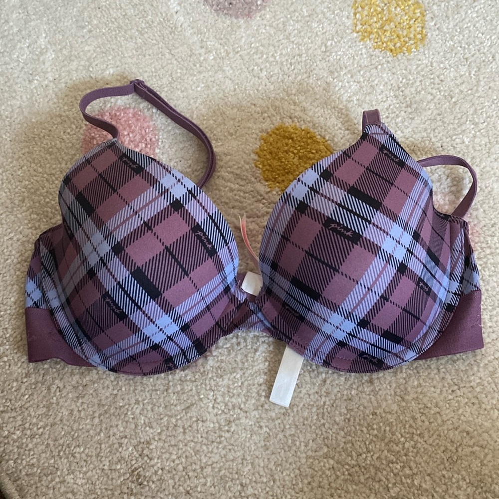 Victoria’s Secret PINK Wear Everywhere Bra 32D Plaid